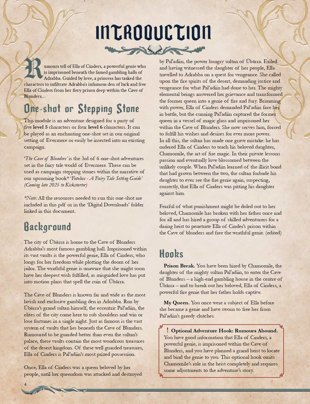 Fateless: Cave of Blunders  - PDF Adventure