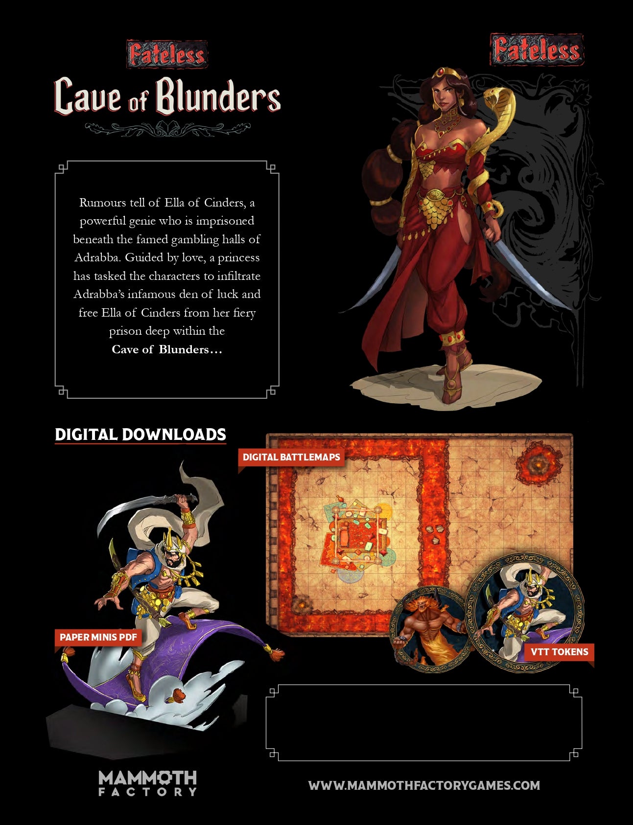 Fateless: Cave of Blunders  - PDF Adventure