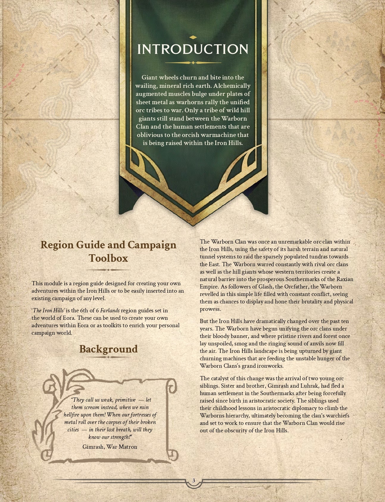 Iron Hills - Farlands 5e Region Guide