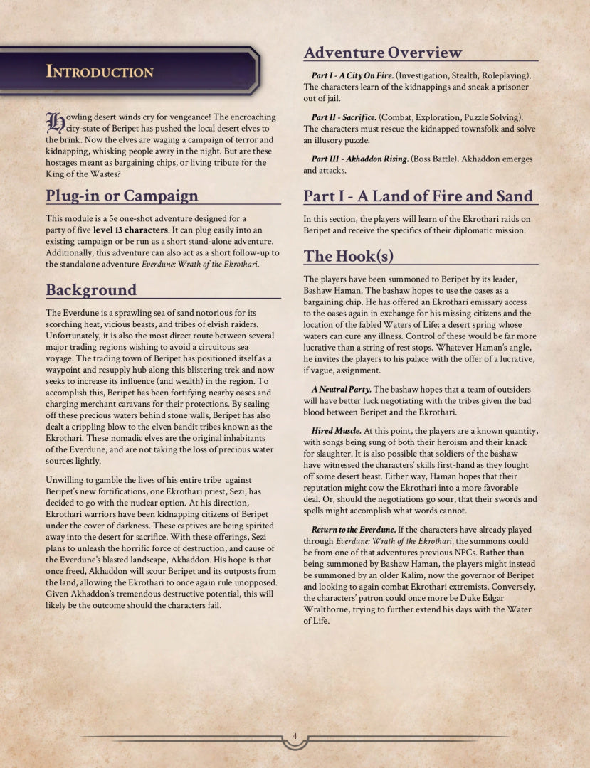 King of the Wastes - 5e One Shot PDF