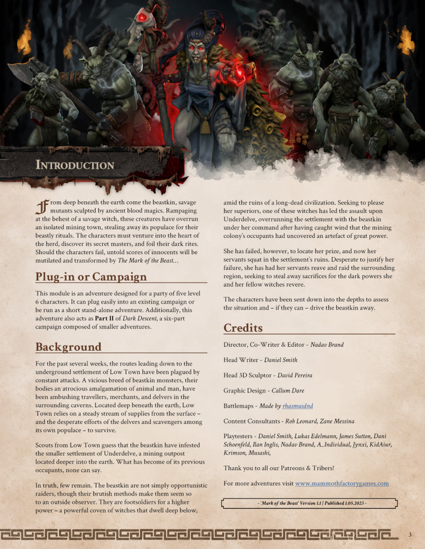 Mark of the Beast - 5e Adventure PDF