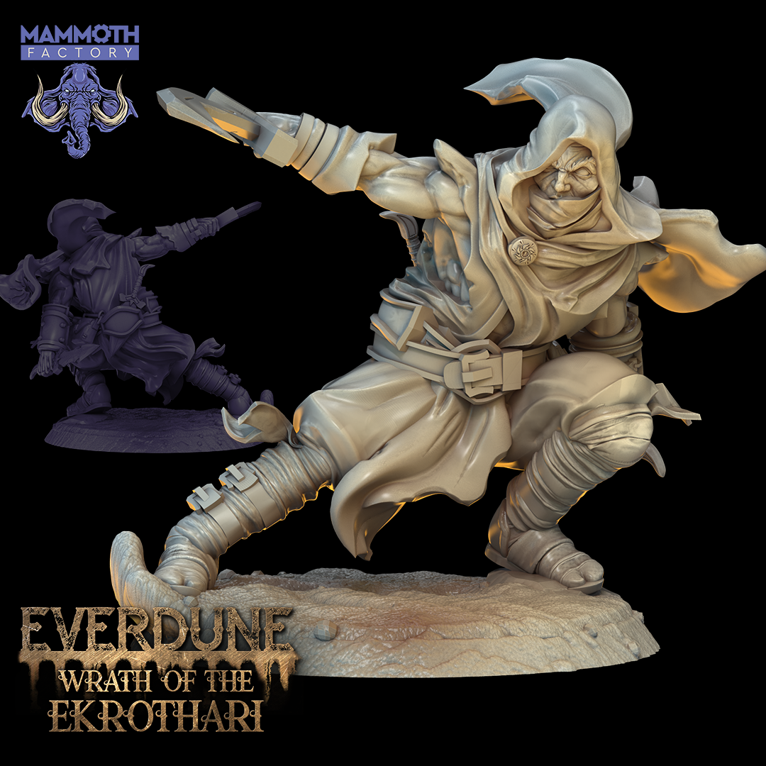 Ekrothari Warrior- Physical Miniature - 32mm Scale