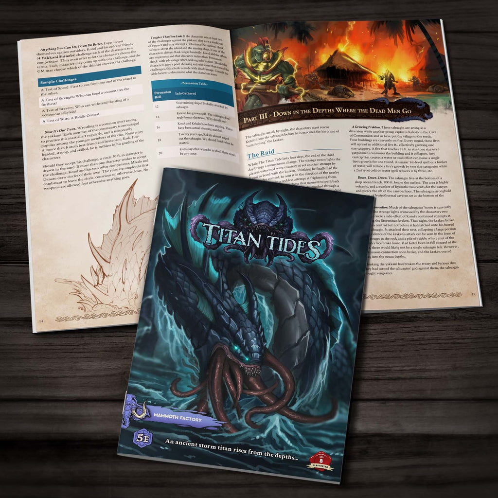 Titan Tides - Physical 5e Adventure Booklet