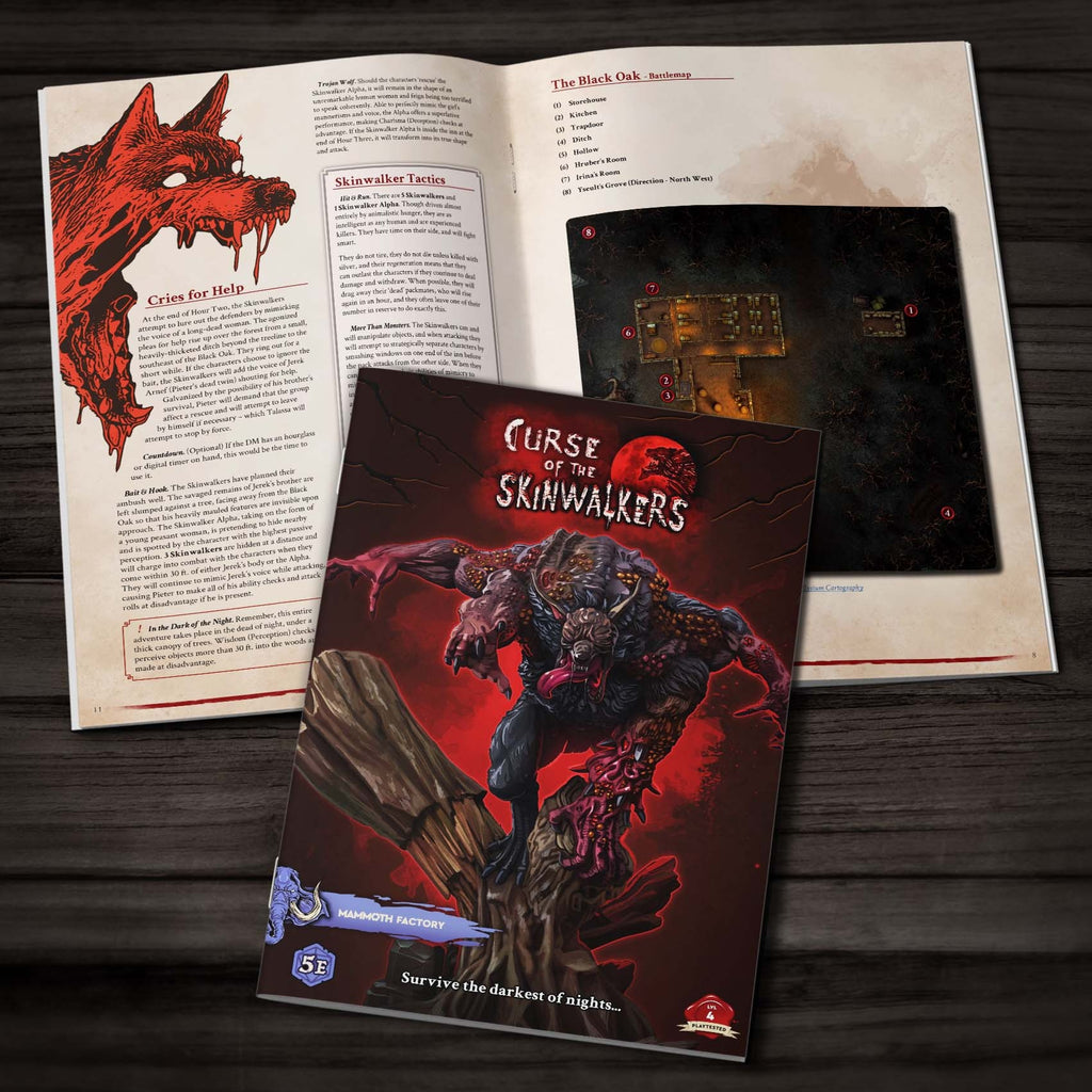 Curse of the Skinwalkers - Physical  5e Adventure Booklet