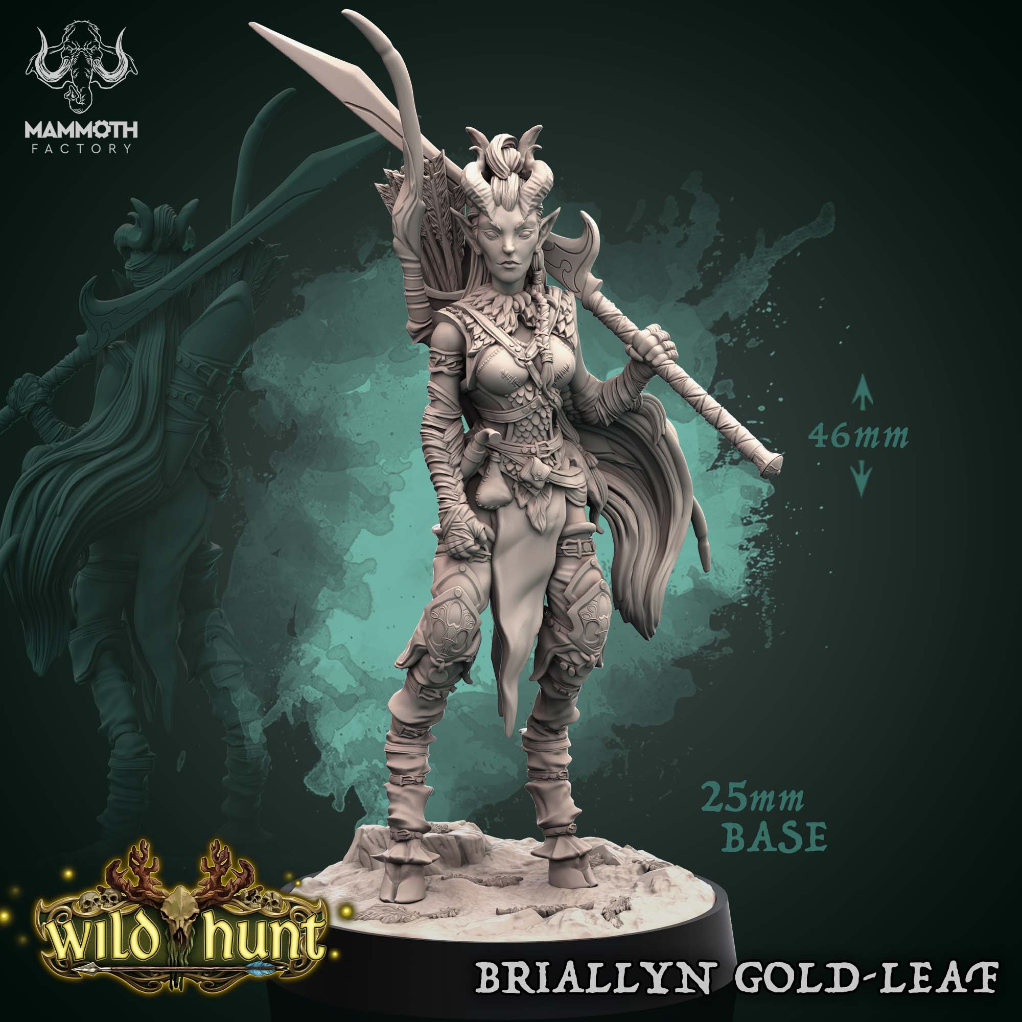 Briallyn Gold-Leaf- Physical Miniature - 32mm Scale