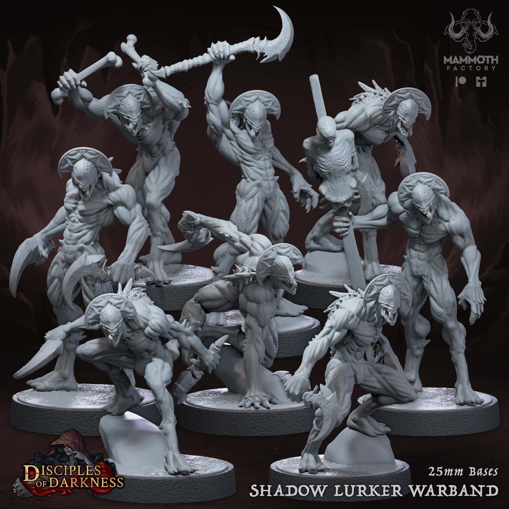 Shadow Luker Warband- Physical Miniatures - 32mm Scale