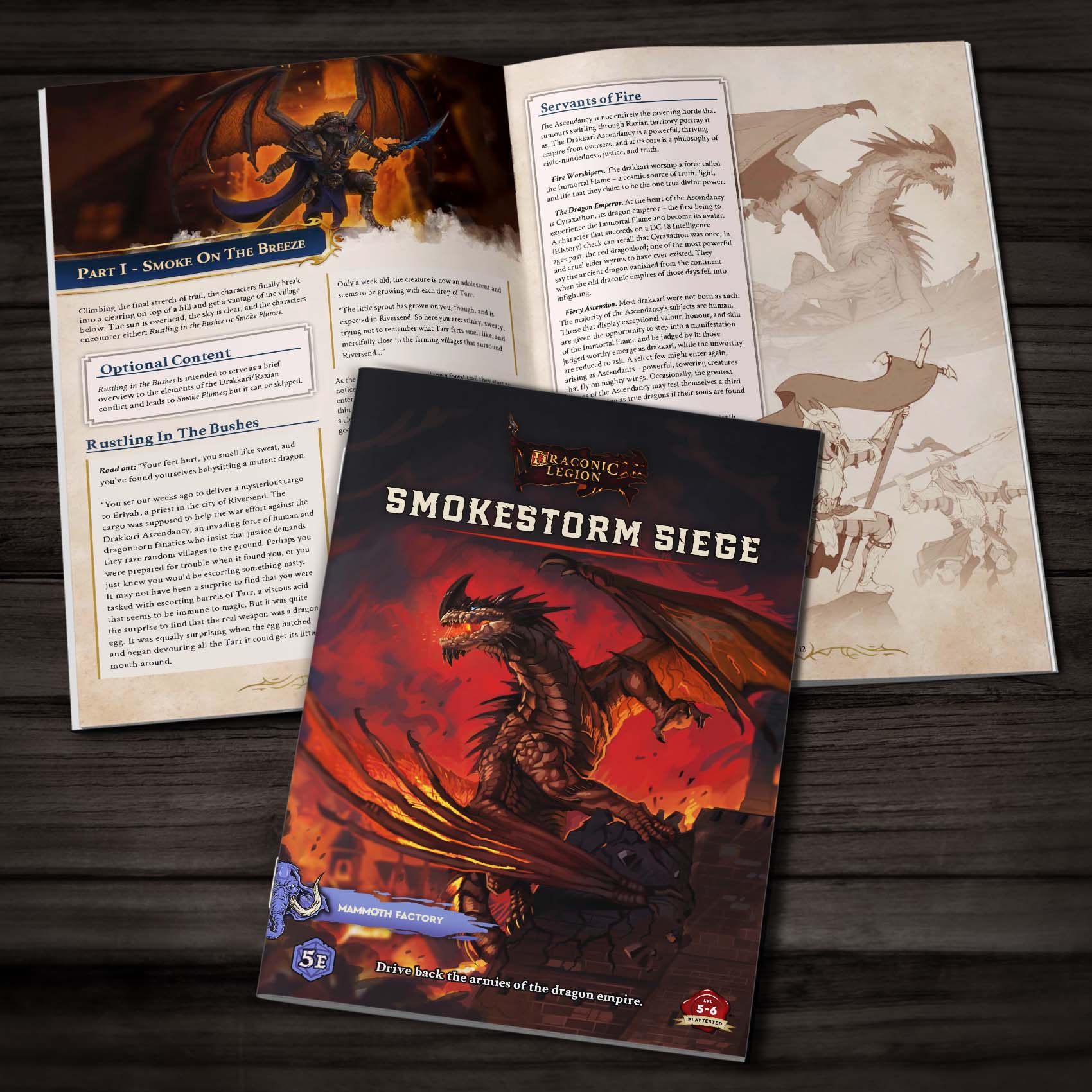 Draconic Legion Smokestorm Siege - Physical 5e Adventure Booklet