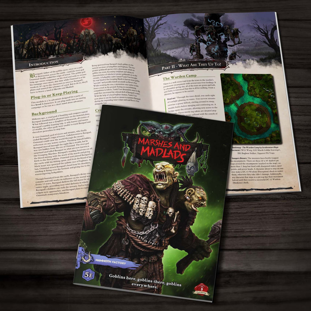 Marshes and Madlads -Physical 5e Adventure Booklet