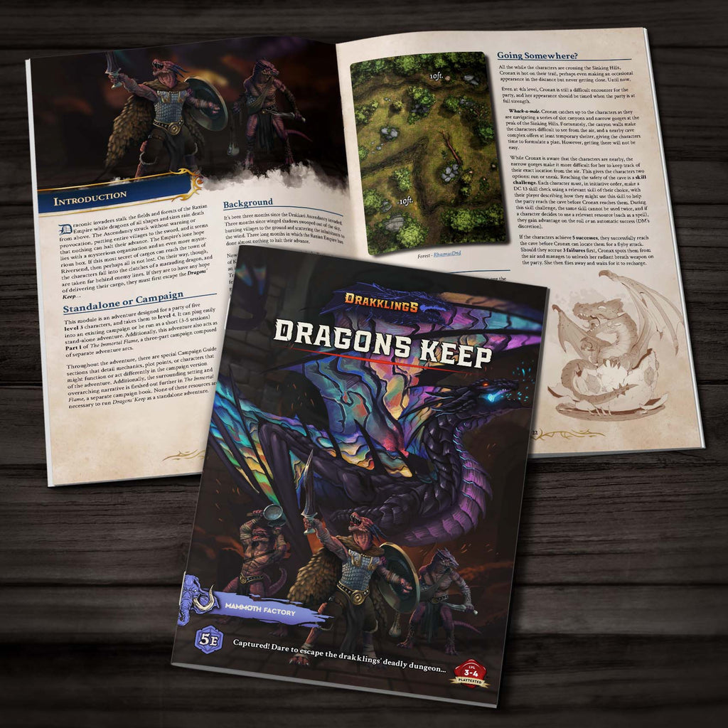 Drakklings of Dragons Keep - Physical 5e Adventure Booklet