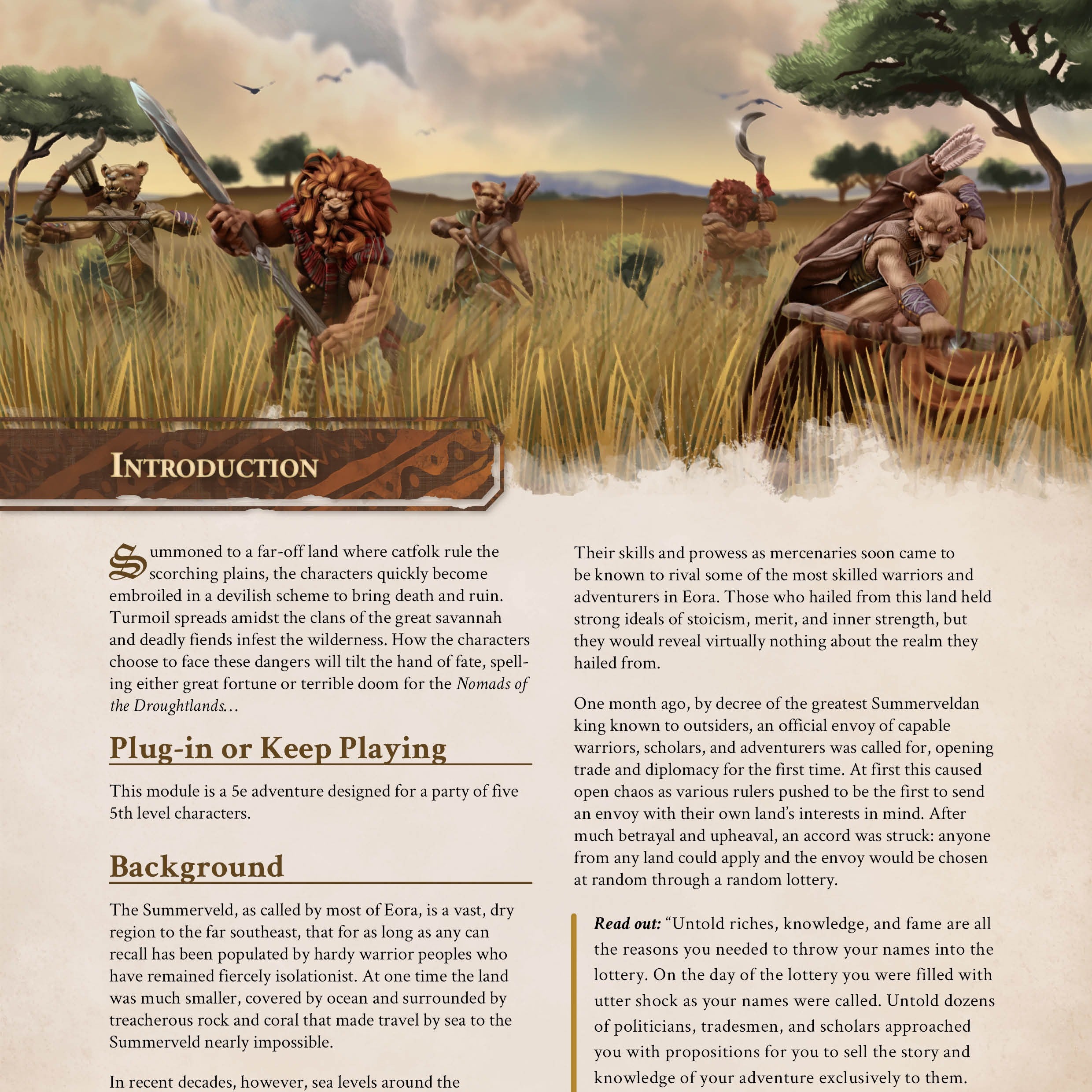 Nomads of the Droughlands - Physical 5e Adventure Booklet