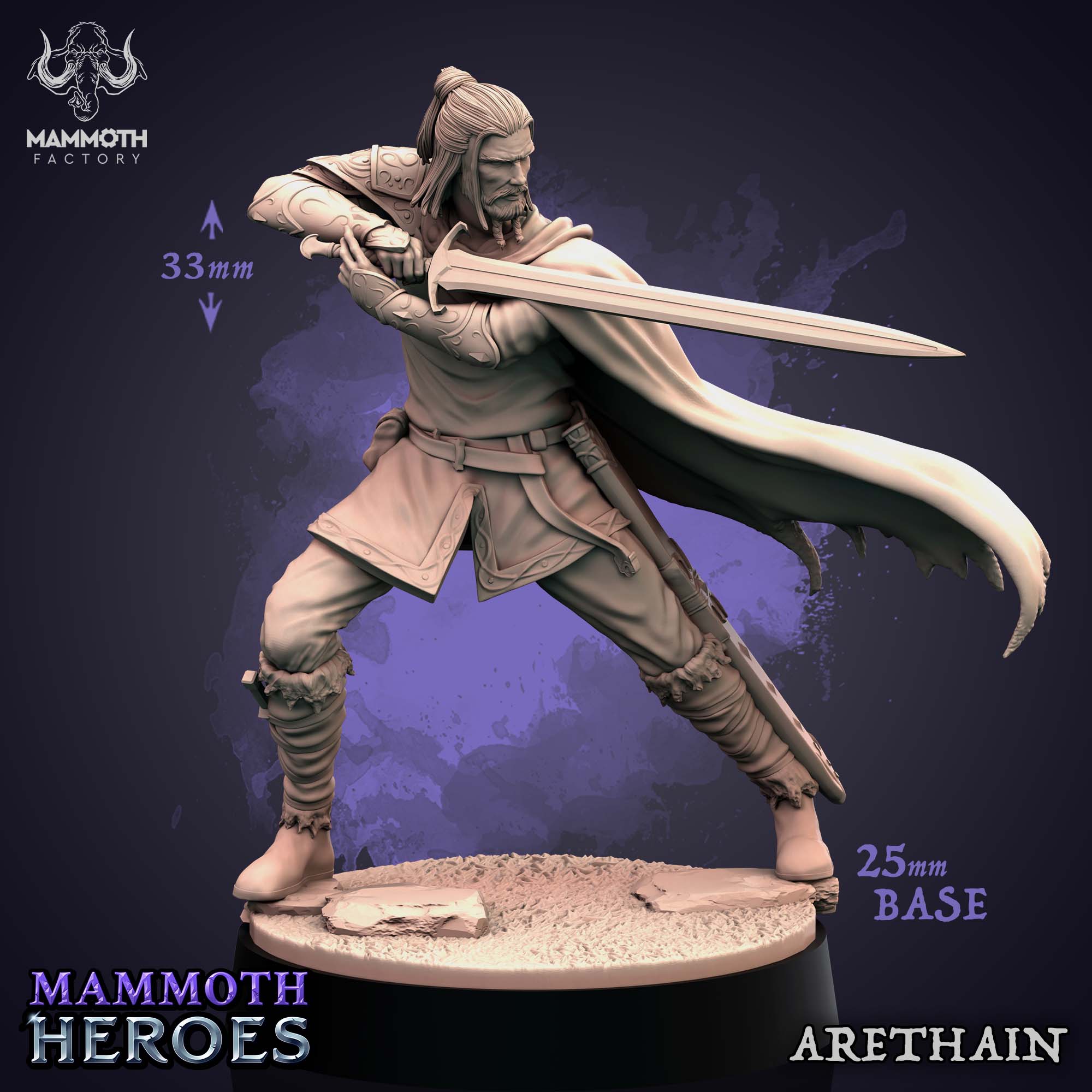 Arethain - Physcial Miniature - 32mm Scale