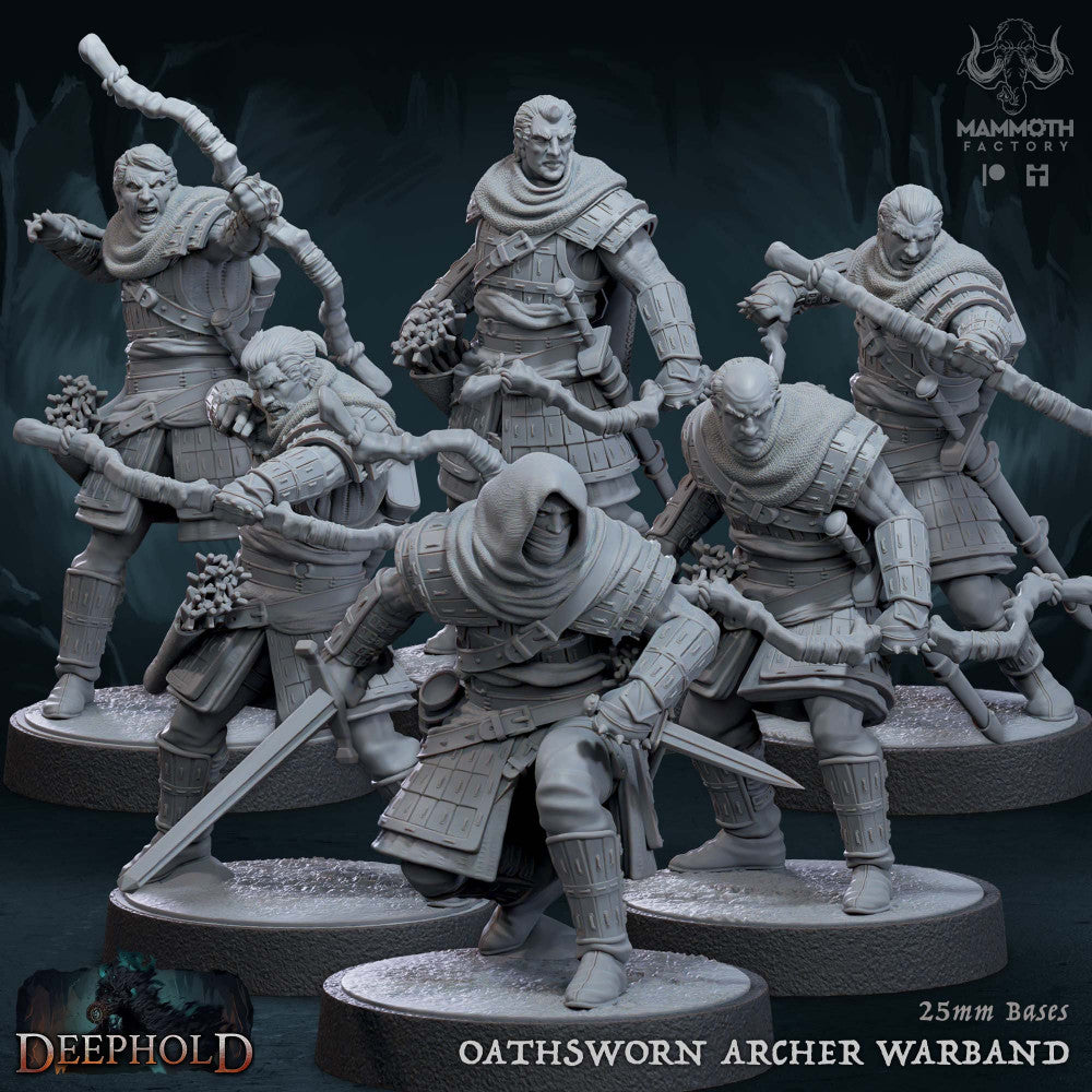 Oathsworn Archers Warband- Physical Miniatures - 32mm Scale
