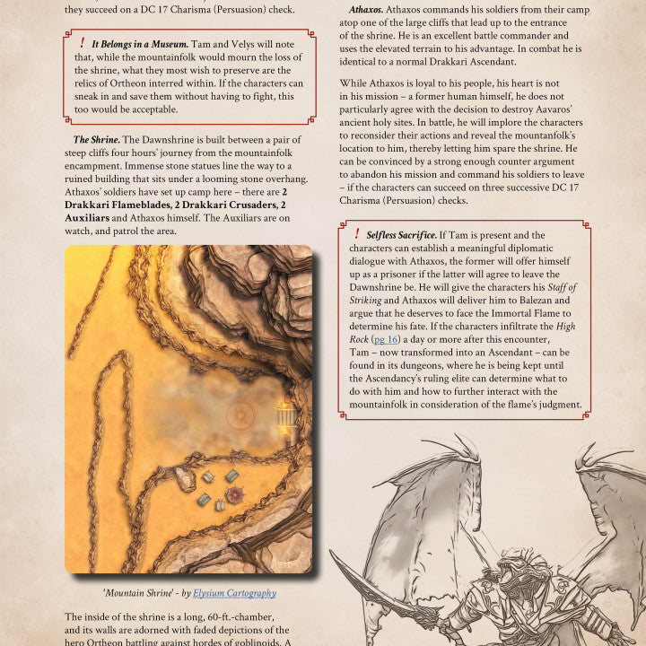 Dragons of the Immortal Flame - Physical  5e Adventure Booklet